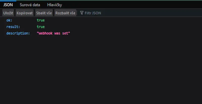 Telegram Node.js json web token